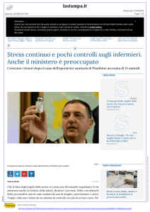 Stress continuo e pochi controlli sugli infermieri. Anche il