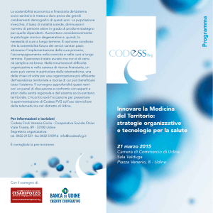 Innovare la Medicina del Territorio: strategie organizzative e