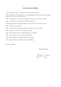 Curriculum vitae Dall Oglio Gianluca