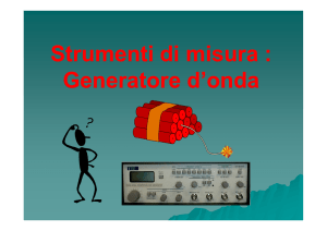 Generatore di funzione e RLC
