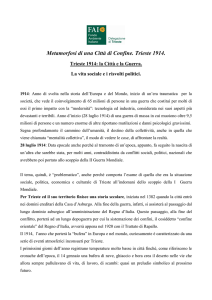 Metamorfosi di una Città di Confine. Trieste 1914.