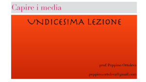 Capire i media - Lezione 11