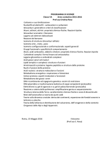 programma di scienze