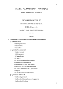 I.P.S.I.A. “G. MARCONI” - PRATO (PO) PROGRAMMA SVOLTO
