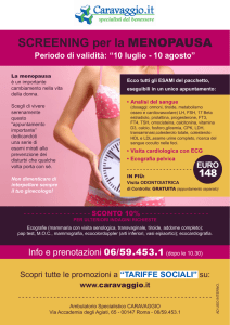 menopausa - Ambulatorio Specialistico Caravaggio