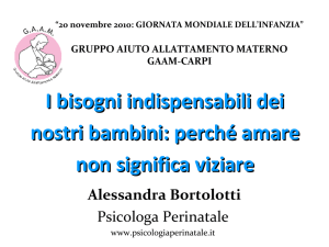 I bisogni indispensabili dei nostri bambini