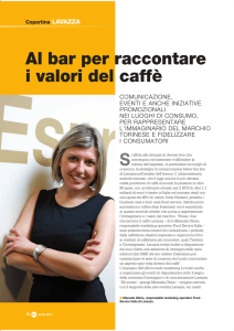 Al bar per raccontare i valori del caffè