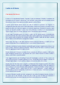 I sette re di Roma - Luca Appunti 5°elementare