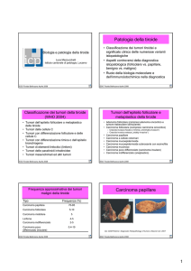 Biologia e patologia della tiroide