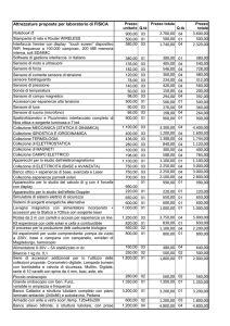 Attrezzature proposte per laboratorio di FISICA