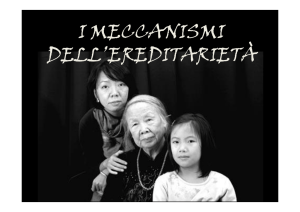 i meccanismi dell`ereditarietà