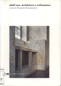 Adolf Loos. Architettura e civilizzazione