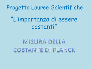 Misura della costante di Planck