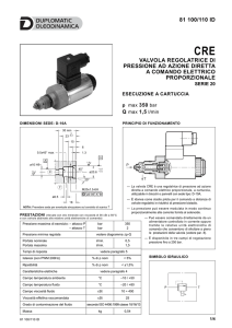 VALVOLA REGOLATRICE DI PRESSIONE AD AZIONE DIRETTA A