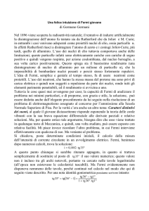 di Germano Germani Nel 1896 viene scoperta la radioattività