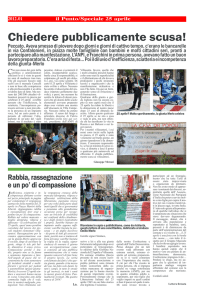 Chiedere pubblicamente scusa!