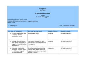 7 - Il soggetto sottinteso