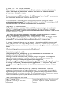 sintesi premessa indicazioni nazionali