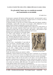 la storia ci ricorda l`alto valore civile e religioso delle nozze tra uomo