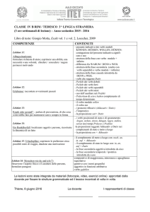 CLASSE IV B RIM / TEDESCO 3^ LINGUA