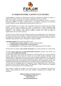 Che cosa è il Terzo Settore, a Genova