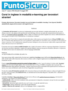 Corsi in inglese in modalità e-learning per lavoratori