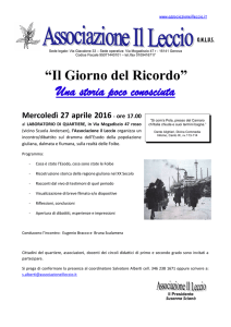 “Il Giorno del Ricordo” Una storia poco conosciuta