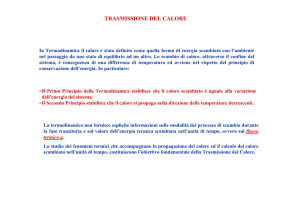 TRASMISSIONE DEL CALORE