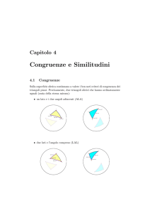 Congruenze e Similitudini