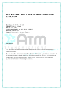 MOTORI ELETTRICI ASINCRONI MONOFASE CONDENSATORE