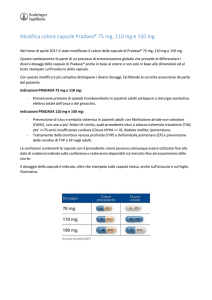 Modifica colore capsule Pradaxa® 75 mg, 110