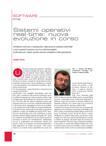 Sistemi operativi real-time: nuova evoluzione in