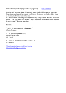 Paronomàsia (bisticcio) figura retorica