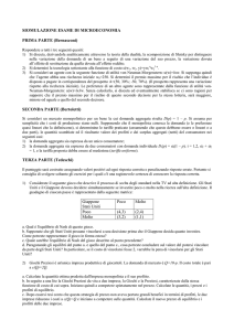 SIOMULAZIONE ESAME DI MICROECONOMIA PRIMA PARTE