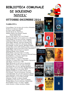 biblioteca comunale di solesino novita