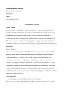 5B Fossali Scienze sociali - Liceo Linguistico "A.MANZONI"