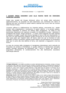 I QUADRI IMESA DARANNO LUCE ALLA