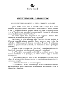 manifesto dello slow food
