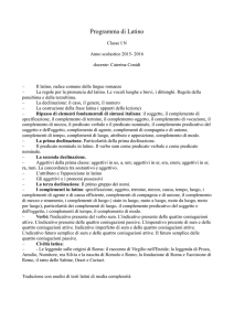 Programma di Latino