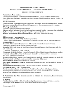 Architettura Paleocristiana L`Arte Romanica L`Arte gotica in Italia Il