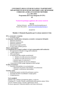 UNIIVERSIITÀ DEGLI STUDI DI NAPOLI “PARTHENOPE”