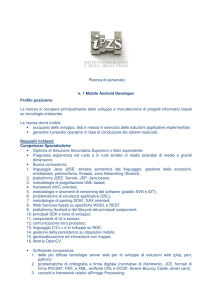 n. 1 Mobile Android Developer Profilo posizione