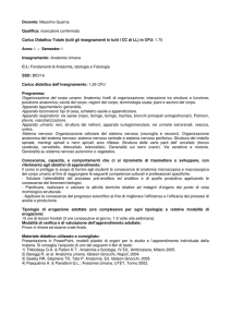 Docente: Massimo Guarna Qualifica: ricercatore confermato