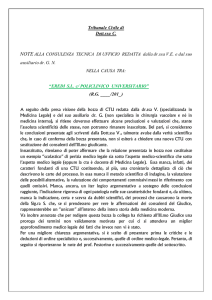 considerazioni mediche alla consulenza tecnico medico