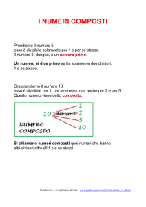 I NUMERI COMPOSTI