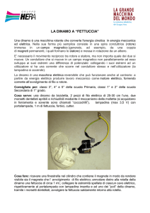 Costruzione della dinamo a fettuccia