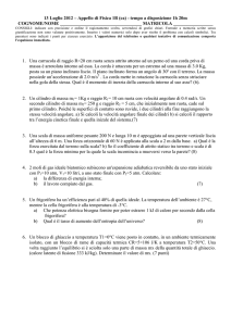 13 Luglio 2012 – Appello di Fisica 1B (ca)