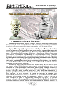 —Per me desidero solo che le dolci Muse…“