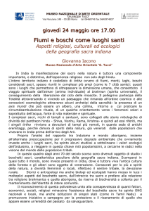 Fiumi e boschi come luoghi santi - Museo Nazionale d`Arte Orientale