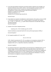 1) A una mole di gas perfetto monoatomico viene fatto